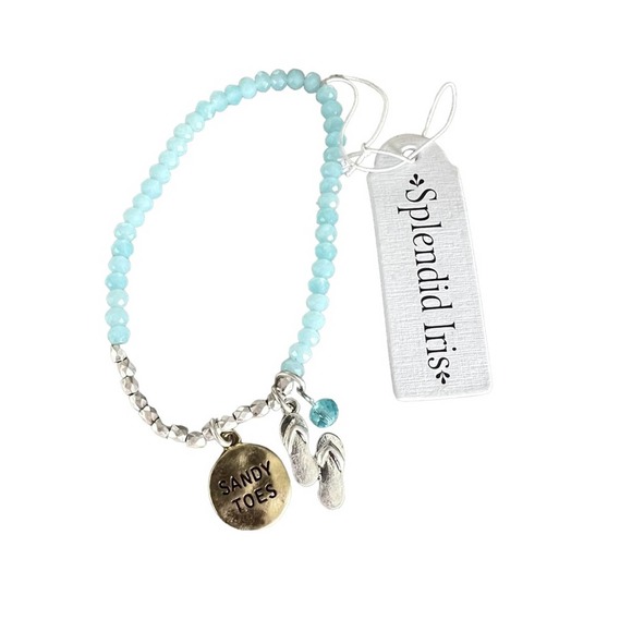 Splendid Iris Sandy Toes Stretch Bracelet - Picture 1 of 2